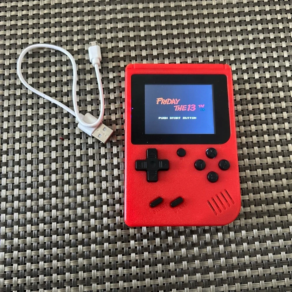 Retro Handheld Game Console - Red